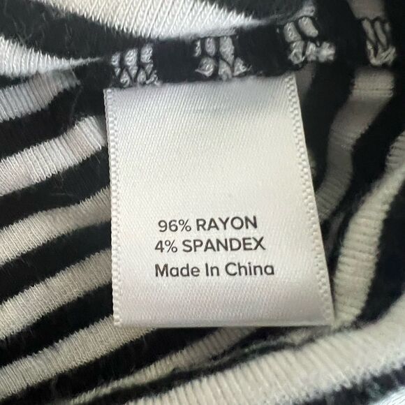 Evereve Women's Laney Stripe Mix Tank Black White Size Medium - Picture 3 of 6